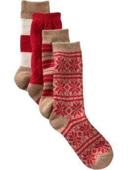 Women's Clothing: Women's Clothing: Winter crew socks (set of 4): Women Shop the TV Spots | Gap from gap.com
