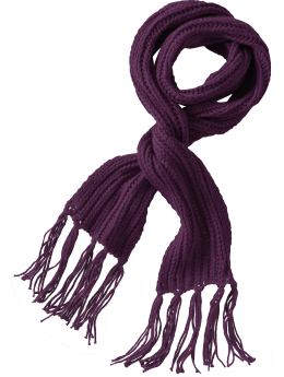 Women: Sweater knit scarf - new vineyard