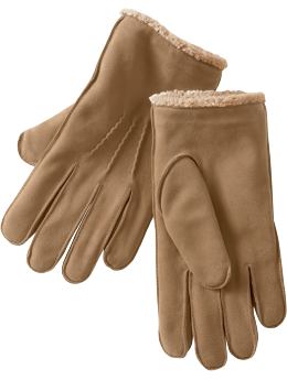 Women: Suede gloves - camel