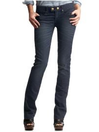 Real straight indigo jeans