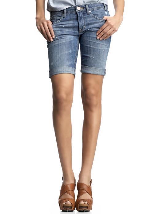 Gap Destructed Jean Bermuda Shorts
