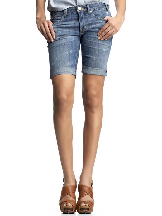 Gap Destructed Jean Bermuda Shorts