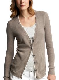 Contrast trim cardigan