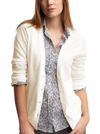 Cropped-sleeve cardigan