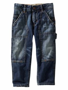 Slim utility jeans