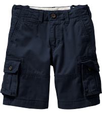 Button detail cargo shorts