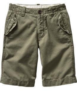 Flap-pocket shorts