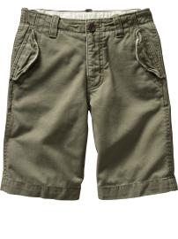 Flap-pocket shorts