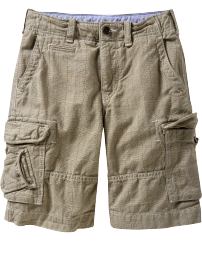 Checked cargo shorts