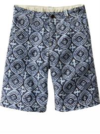 Tile-printed shorts