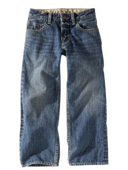 Loose fit authentic wash jeans