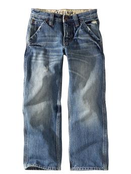 Distressed carpenter jeans
