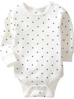 Star waffle-knit bodysuit