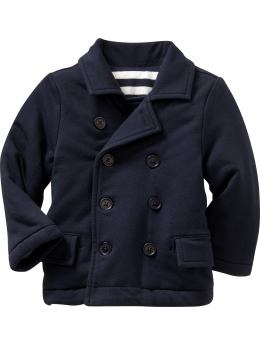 French terry peacoat