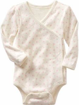 Dotted kimono bodysuit
