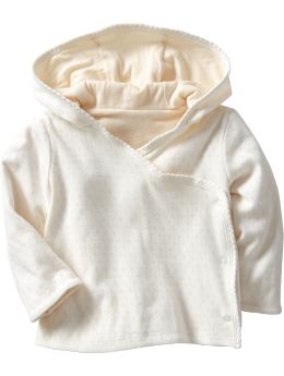 Pointelle kimono hoodie
