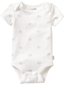 Bulldog-printed bodysuit