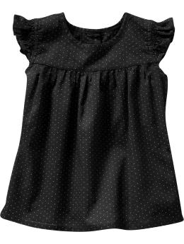 Dotted flutter top