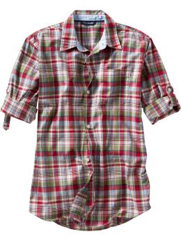 Plaid Madras shirt