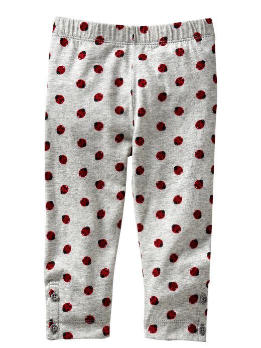 Gap Ladybug button leggings