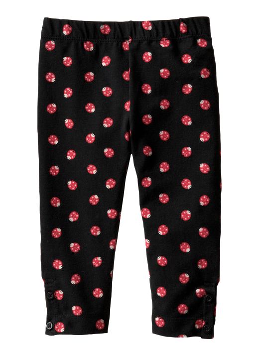 Gap Ladybug button leggings