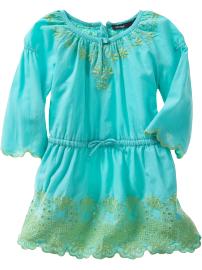 Embroidered eyelet dress