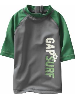 Surf graphic raglan rash guard