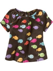 Shirred raglan T