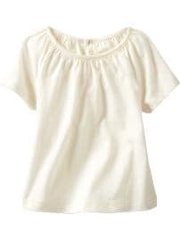 Shirred raglan T