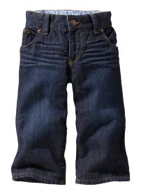 Five-pocket dark rinse jeans