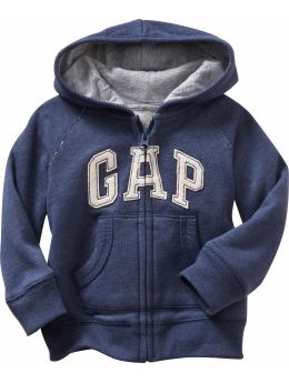 Arch logo zip-up hoodie