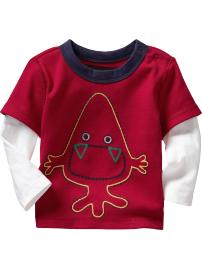 2-in-1 monster graphic T