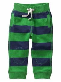 Rugby striped crawler pants