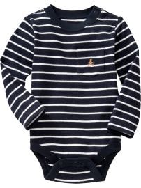 Striped pocket bodysuit
