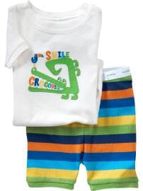 Crocodile short sleep set