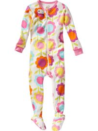 Floral footed sleeper