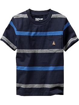 Striped pocket T