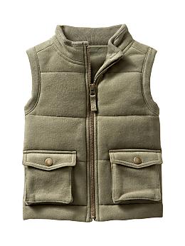 Quilted knit vest