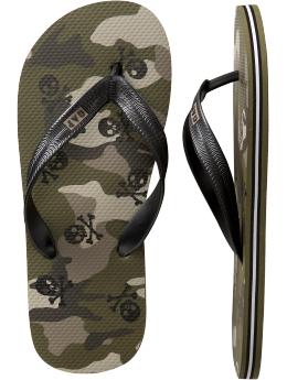 Printed flip flops