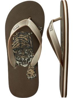 Printed flip flops
