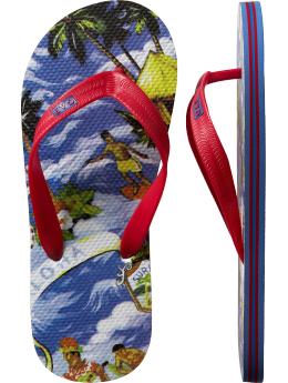 Printed flip flops