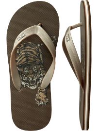 Printed flip flops
