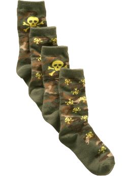 Skull camo socks (2-pack)