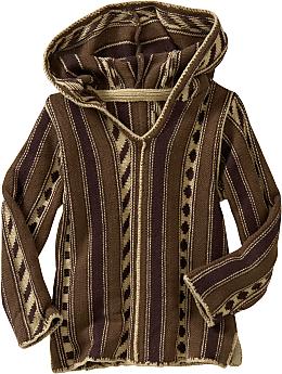 Mixed pattern sweater hoodie