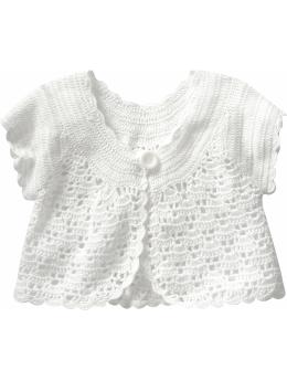 Crochet cropped cardigan