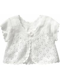 Crochet cropped cardigan