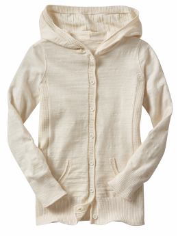 Slub knit hoodie