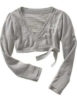 Slub knit wrap cardigan