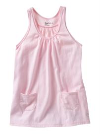Shirred tunic tank