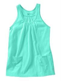 Shirred tunic tank